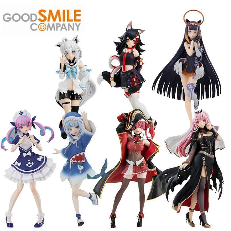 Good Smile Original POP UP PARADE Hololive Ninomae Ina'nis Ookami Mio Minato Aqua Gawr Gura Anime Action Figures Toys Kids Gift