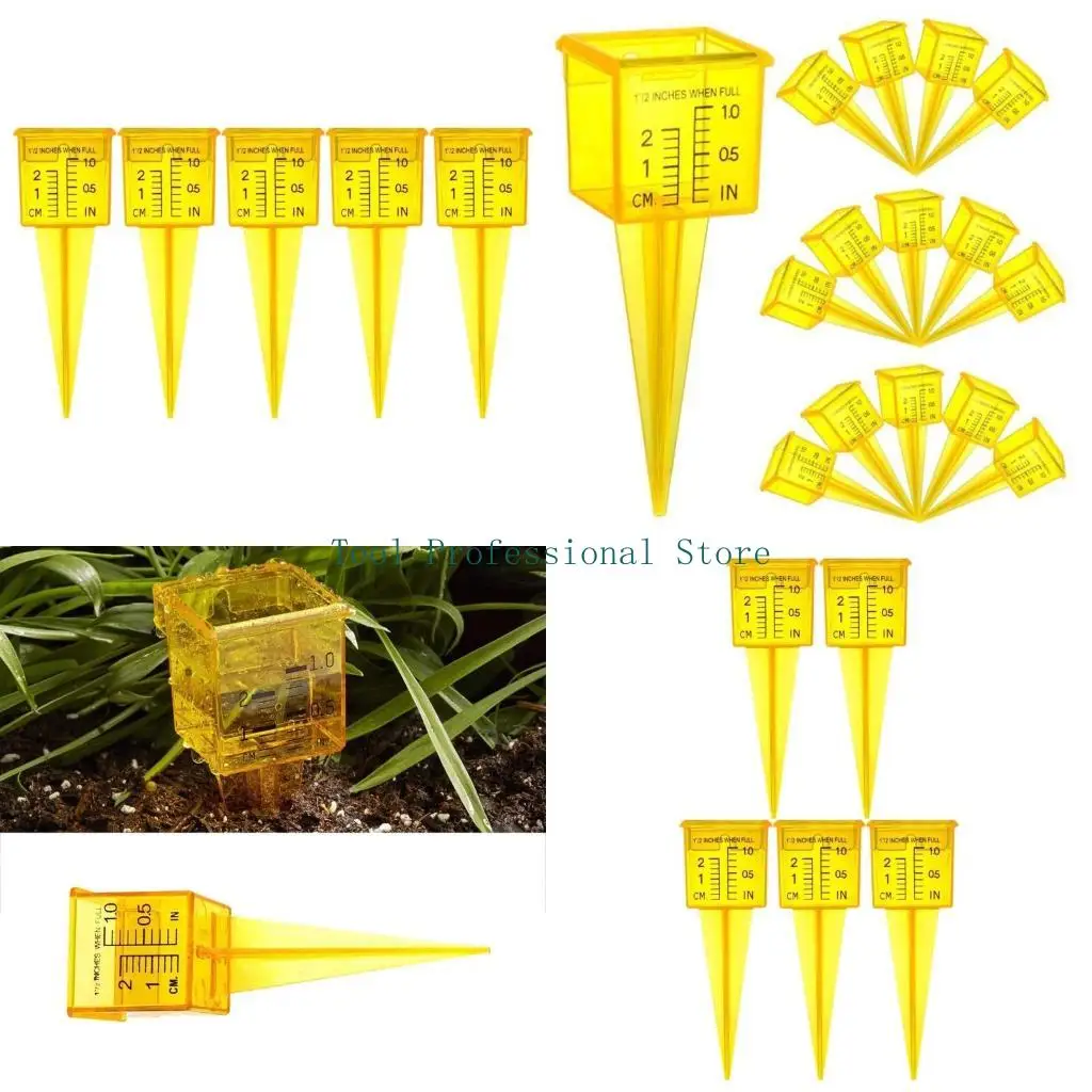 

57QF 1.5" Capacity Rain Gauges 1.5'' Capacity Rain Gauges for Yard Garden Outdoor Home Garden Rainfall Guage