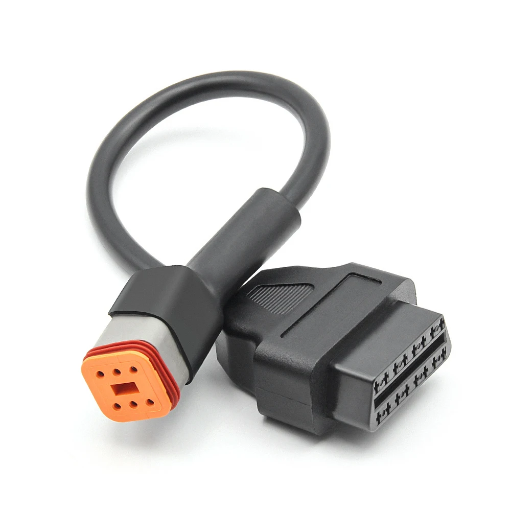OBD 2 Connector For Harley Motorcycle 6Pin 4Pin to 16pin OBD2 Adapter OBD2 Diagnostic Scanner Adapter Cable OBD Scanner