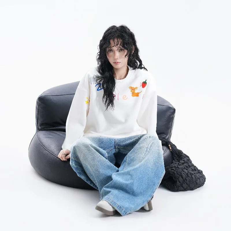 تي شيرت جديد بأكمام طويلة مطبوع عليه رسوم كرتونية ريترو ثلاثية الأبعاد للخريف، متعدد الاستخدامات، مسامي، سريع الجفاف، عصري للرجال والنساء