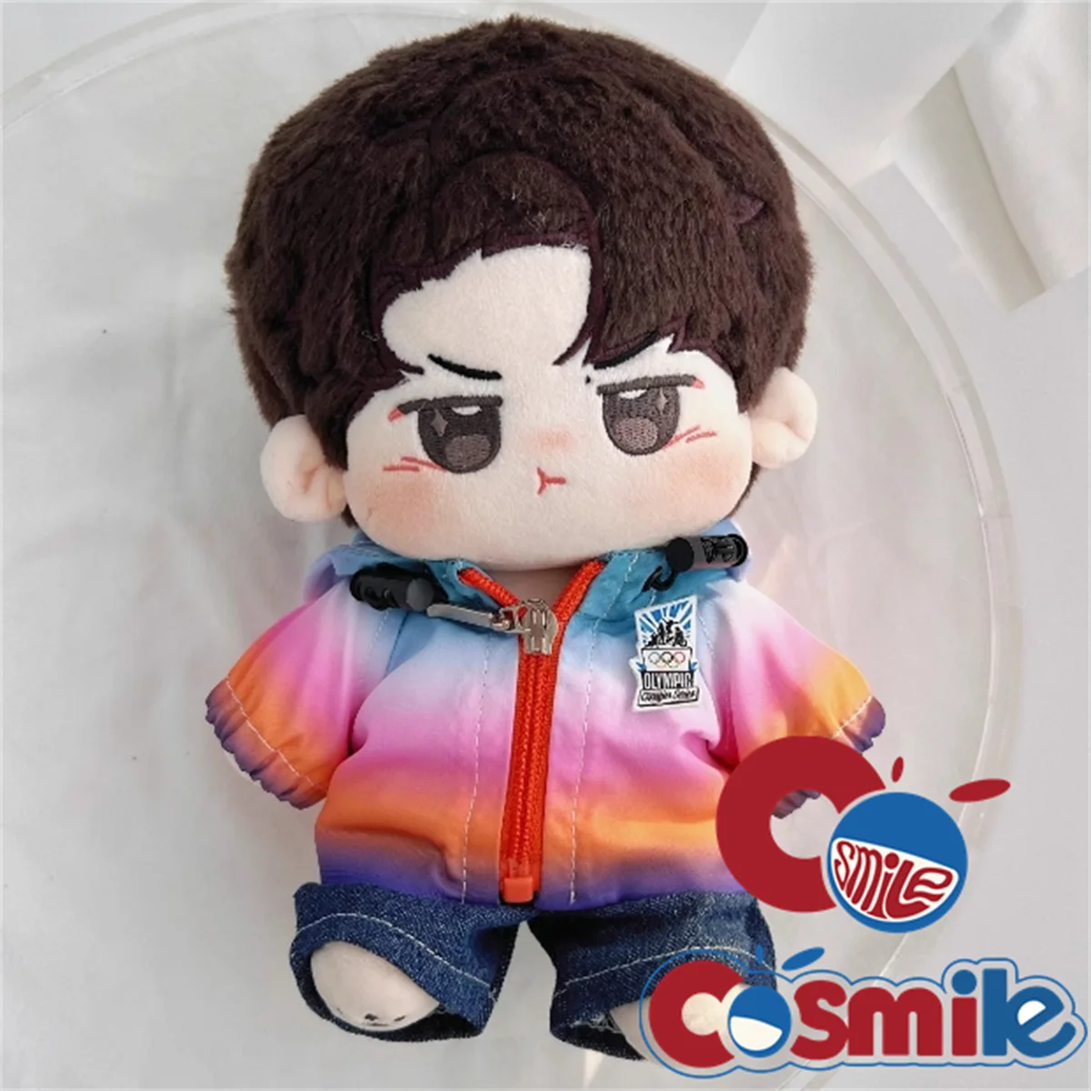 Cosmile Original Male and female WangYIbo XiaoZHAN sport fashion set 20cm cotton Plush 20cm Doll Body Clothes Clothing Gift