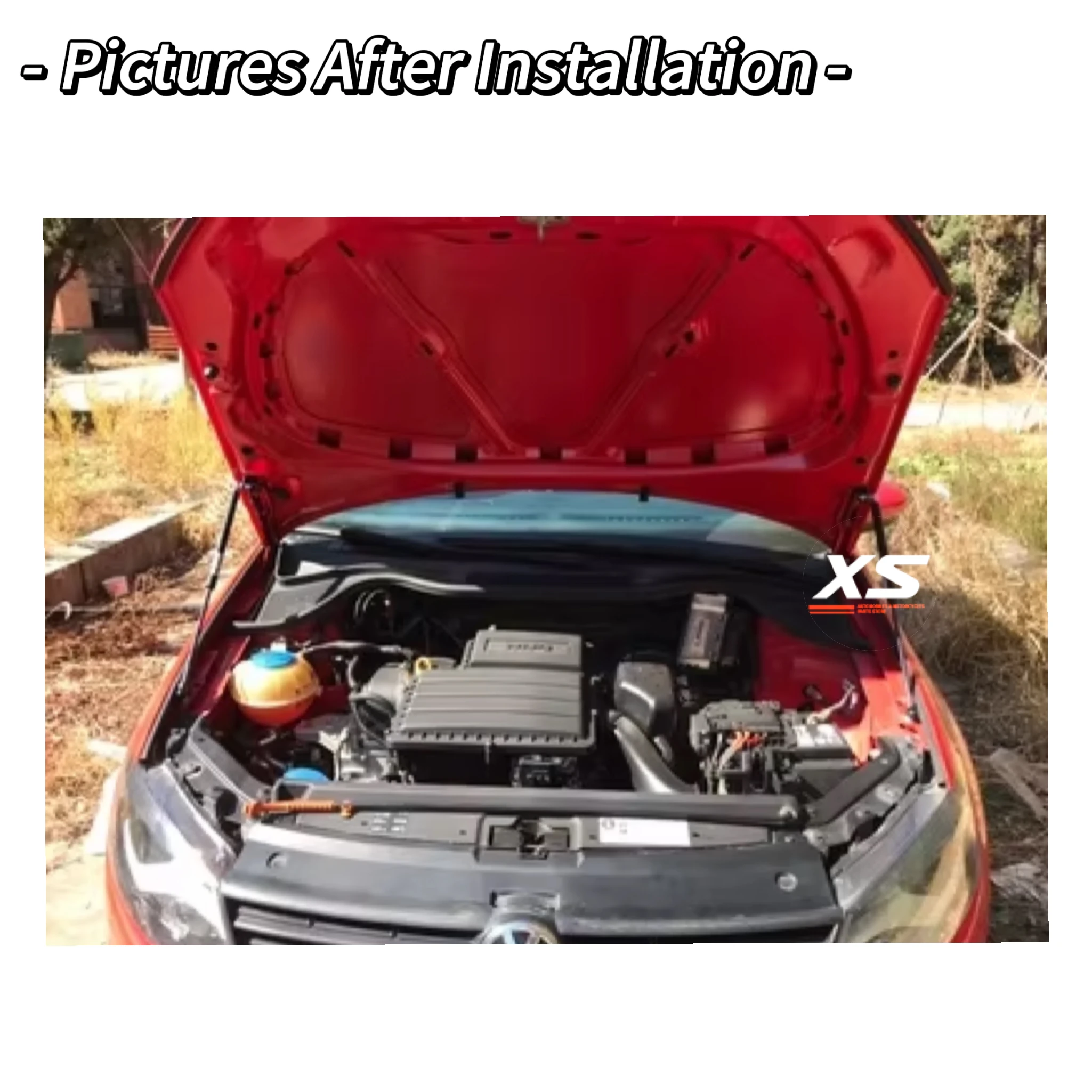 Capó delantero de fibra de carbono para coche, amortiguadores de amortiguación de Gas para Volkswagen VW Polo Mk5 6R 6C 2009-2017