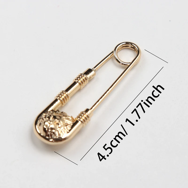 New Retro Style Brooch Pin Fashion DIY Safety Pins Women Waist Closing Artifact Men Suit Jacket Decoration Simple Anime Jewelry