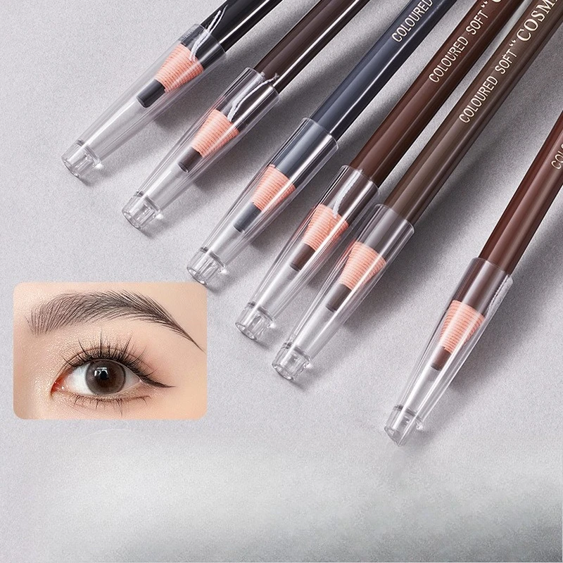 Crayon à sourcils à ligne de traction, ne affûte pas besoin de crayon à sourcils, rendu des couleurs naturel, résistant à la sueur et aux taches