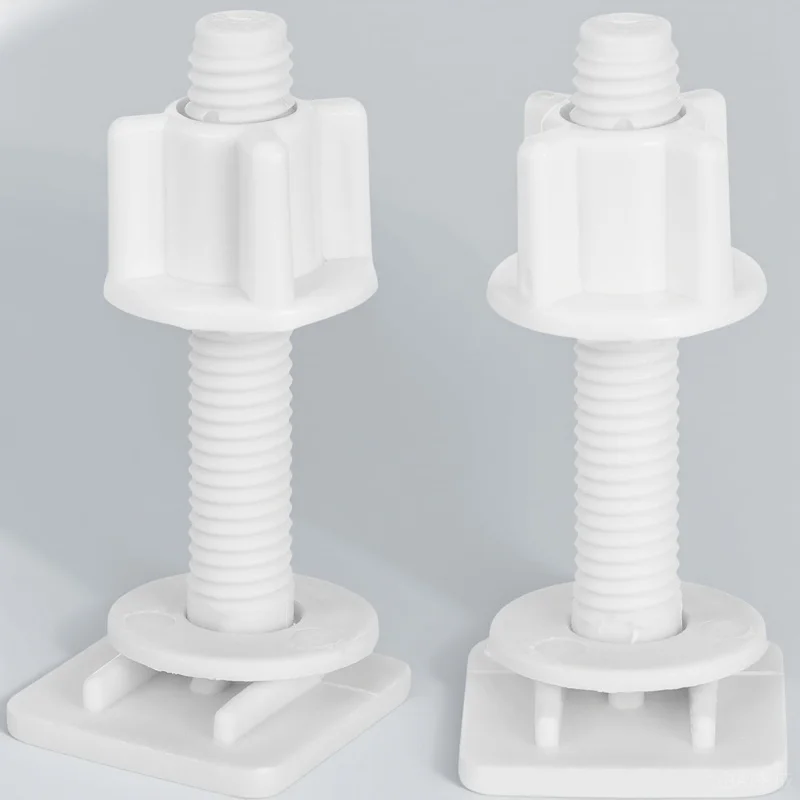 

2Pcs Toilet Bowl Screws for Seat Plastic Hinge Bolts 27x27mm Fixing Kit Easy DIY Replacement Toilet Seat Attachment Hardware