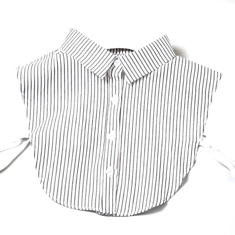 Vertical Striped Detachable Collar Women/Man Vintage Choker Necklace Detachable DropShipping