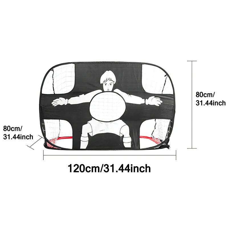 어린이 및 성인용 접이식 축구 골 나일론 축구 골 타겟 네트, 놀이터 뒷마당 실내 야외 훈련
