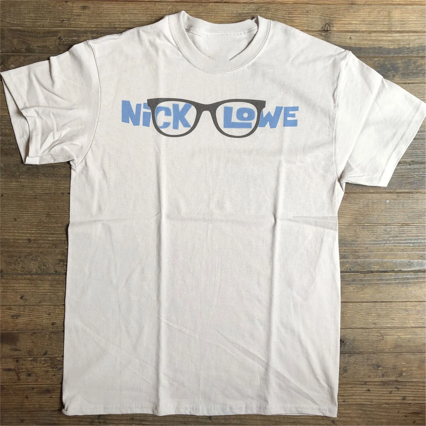 NICK LOWE GLASSES 1 Side Classic Shirt White All Size S5XL 1J0577