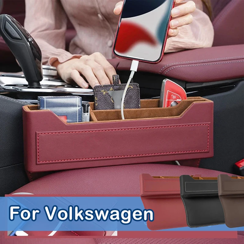 

Car Seat Gap Organizer Storage Box Pocket For Volkswagen VW Golf 8 MK8 id4 Skoda Octavia 4 A8 Seat Leon MK4 Cupra Formentor