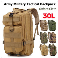 Oulylan 30L Military Tactical Backpack Oxford 3P Men's Backpack Waterproof Outdoor Travel Bag Camping Hunting Army Backpak