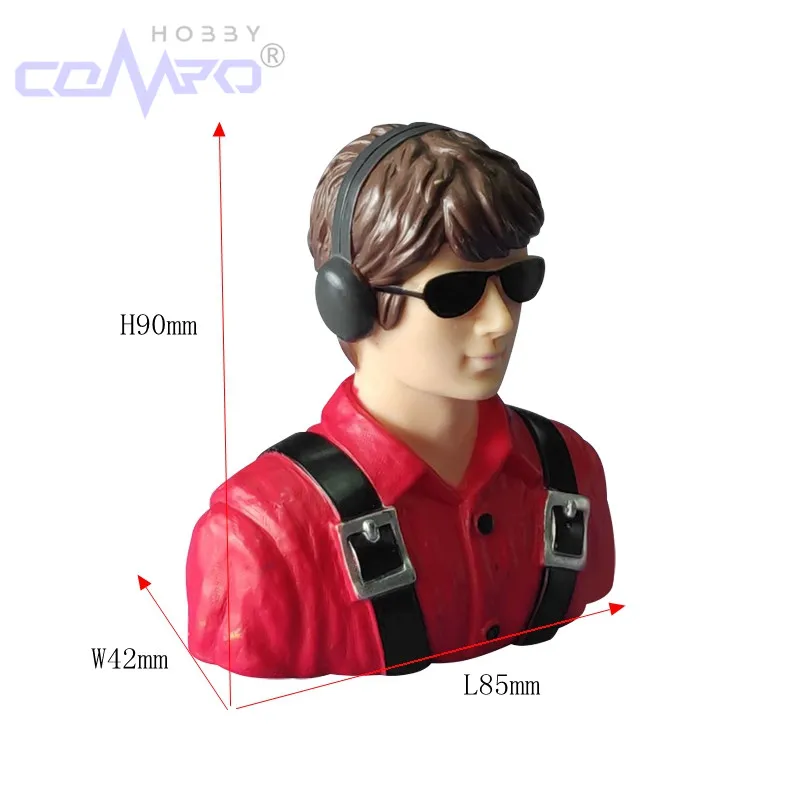 1 pc 1/6 escala pilotos figuras modelo de brinquedo para avião rc acessórios hobby asa fixa avião modelo de aeronave rc