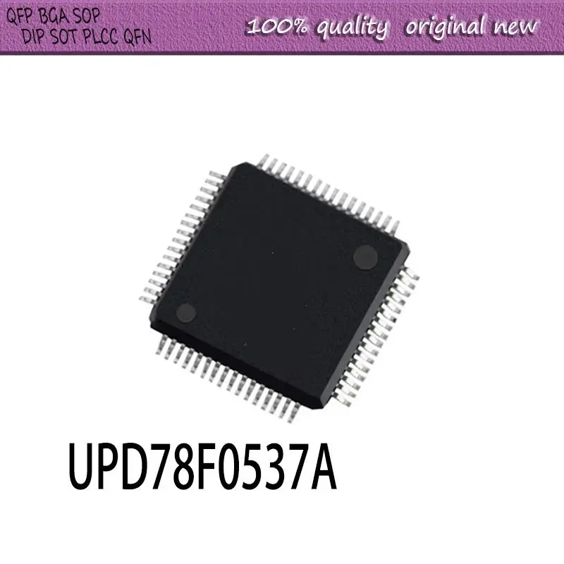 

NEW 2PCS/LOT D78F0537A UPD78F0537A UPD78F0537AGK-GAJ-AX TQFP-64