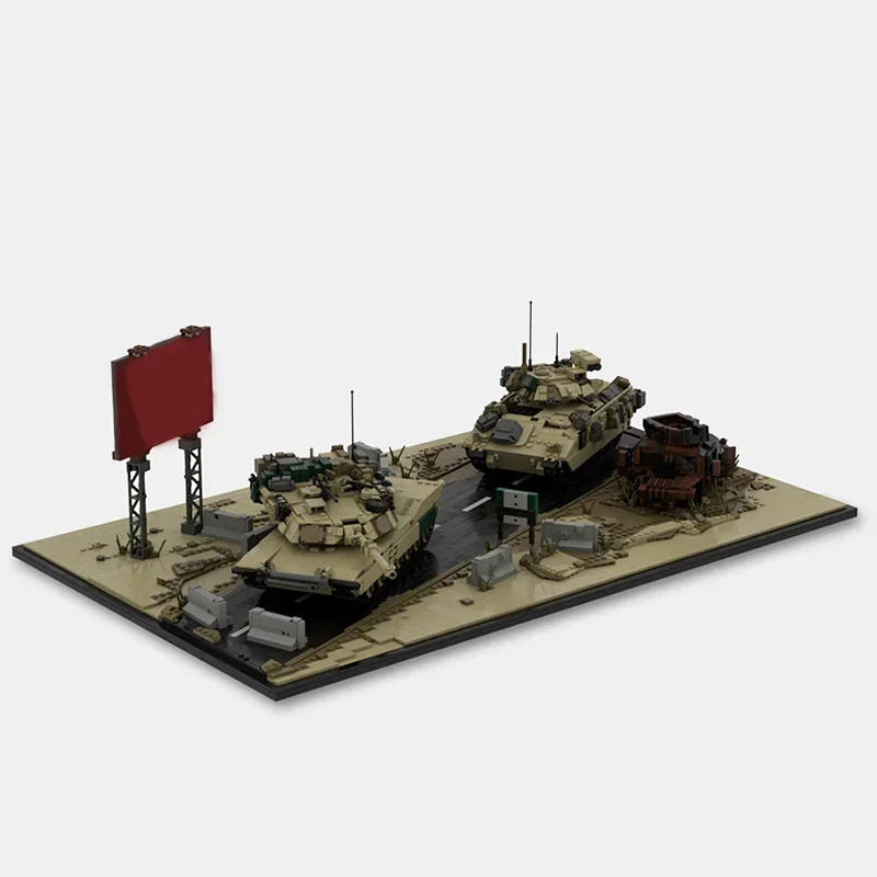 

3491 шт., комплект Moc Iraqi Freedom, модель строительных блоков M1A2 M2A2 M1151, сделай сам, креативные военные кирпичи, игрушки в подарок