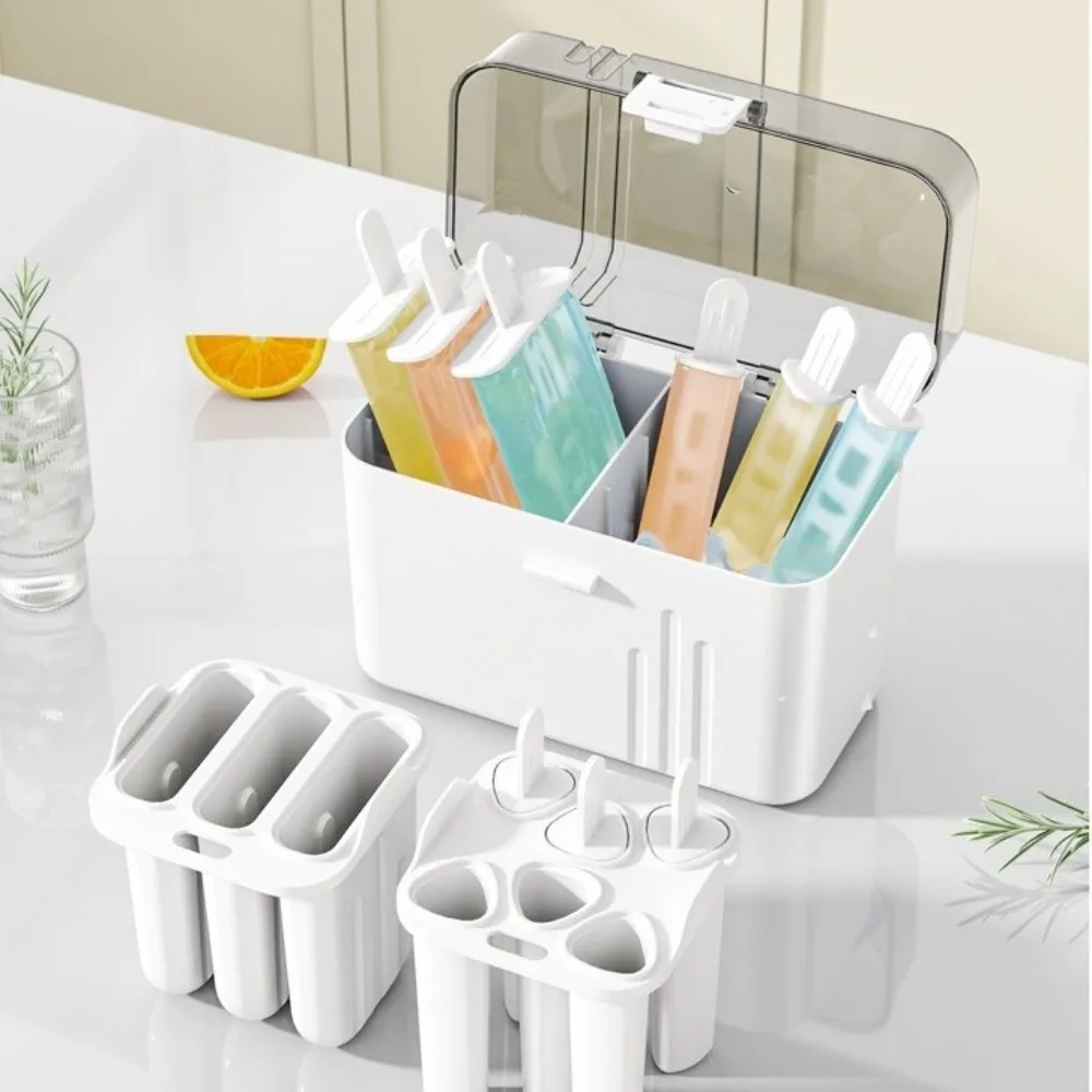 9in1 Ice Cream Molds Nine Branches Food-Grade Homemade Ice Lolly Trays Household Artifact With Lids Freezing Ice Blocks Molds