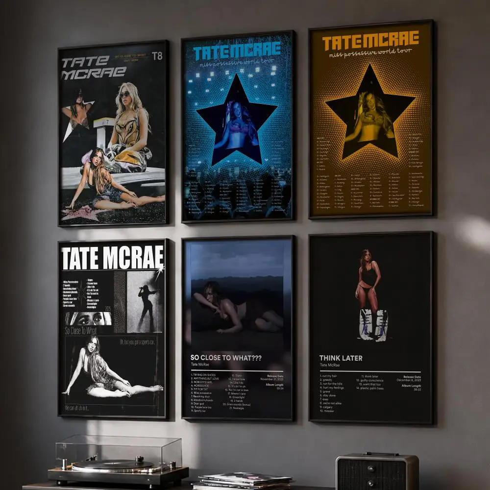 Tate M-McRae Rapper Album Poster HD Wall Art Wall Stickers Home Living Room Bedroom Bar Office Decor Prints