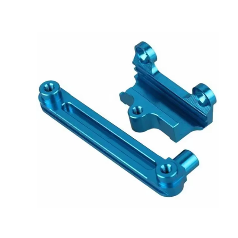 

CNC machined aluminum alloy blue anodized model mechanical connection fixed fittings multi-form group