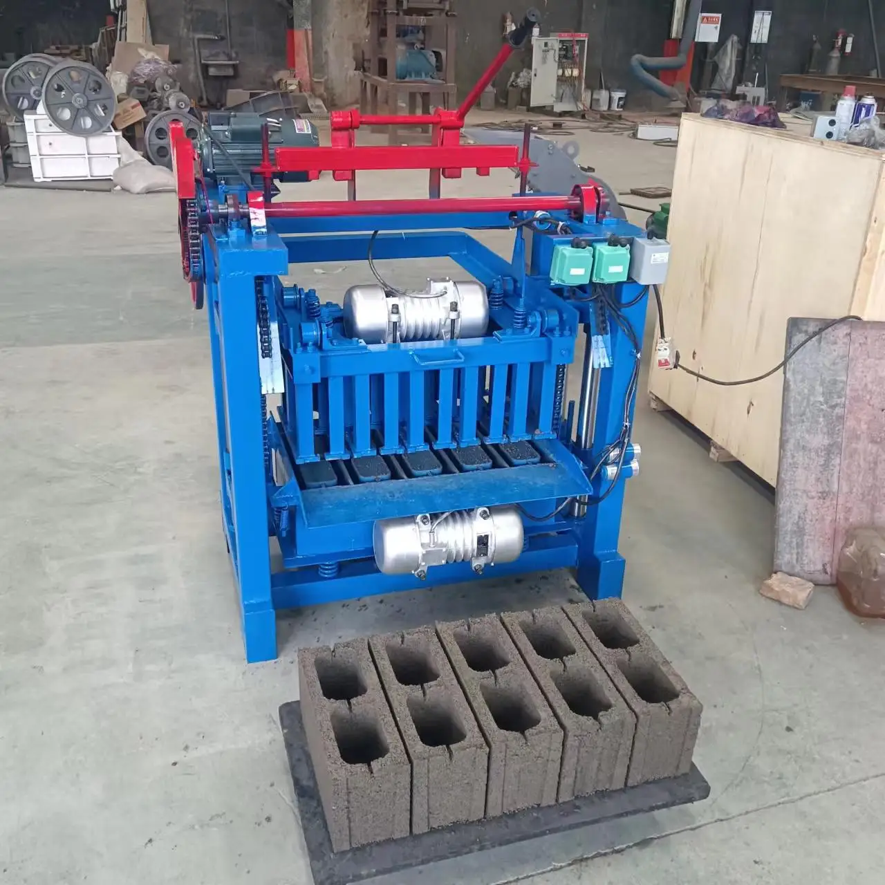 Factory low-cost manual concrete block making machine