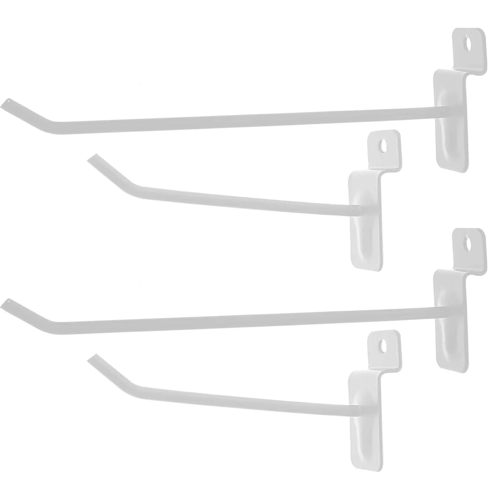 

30 Pcs Coat Hanger Slot Hook Storage Shelves Heavy Duty Iron Retail Display Hooks