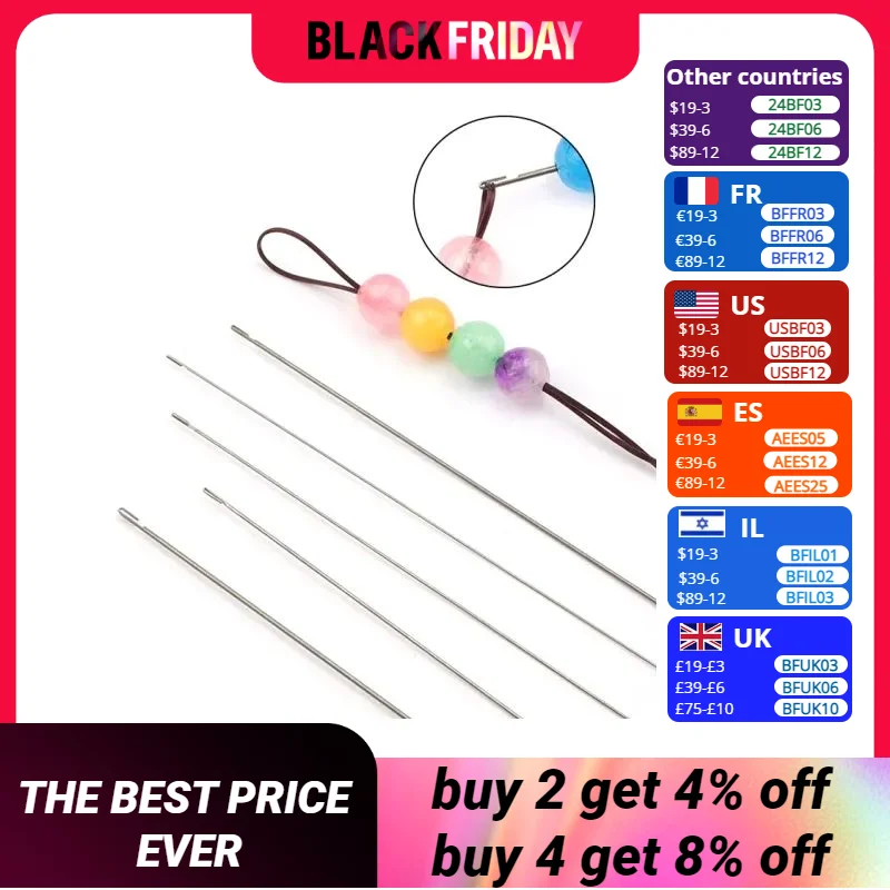 27cm super long stainless steel opened beading needles Crochet Easy Jewelry Making Tools beading pins for beads and pearls 1PCS