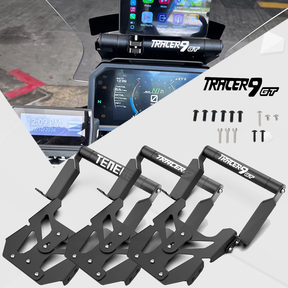 2023 2024 2025 Tracer 9 GT+ GPS Navigation Phone Holder For YAMAHA Plus Tracer9gt Plu Cellphone Bracket Extension Holder Tracer9