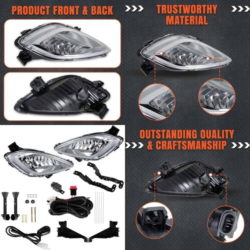 

Hyundai Elantra 2011-2013 Fog Light Assembly, Driver & Passenger Side Pair Replacement