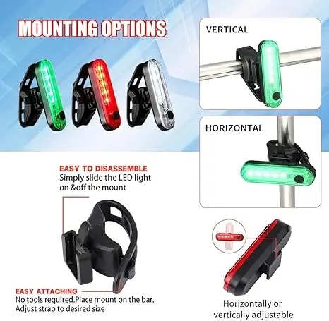 LED Boat Navigation Light USB Charging Sailing Signal Lamp 4 Modes Boat Stern Lights for Marine Yacht Kayak Sailboat