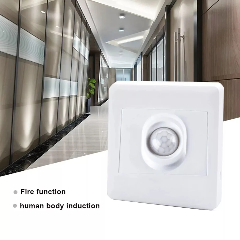 Energy Saving Switch Automatic Light Switch Home Lighting 86x86x27mm Single Wire Setup Ultra-wide Voltage Range