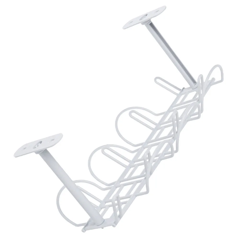 책상 아래 케이블 정리함 철제 랙 전문가용 케이블 관리 바구니 멀티탭 홀더 가정용 와이어 보관 트레이