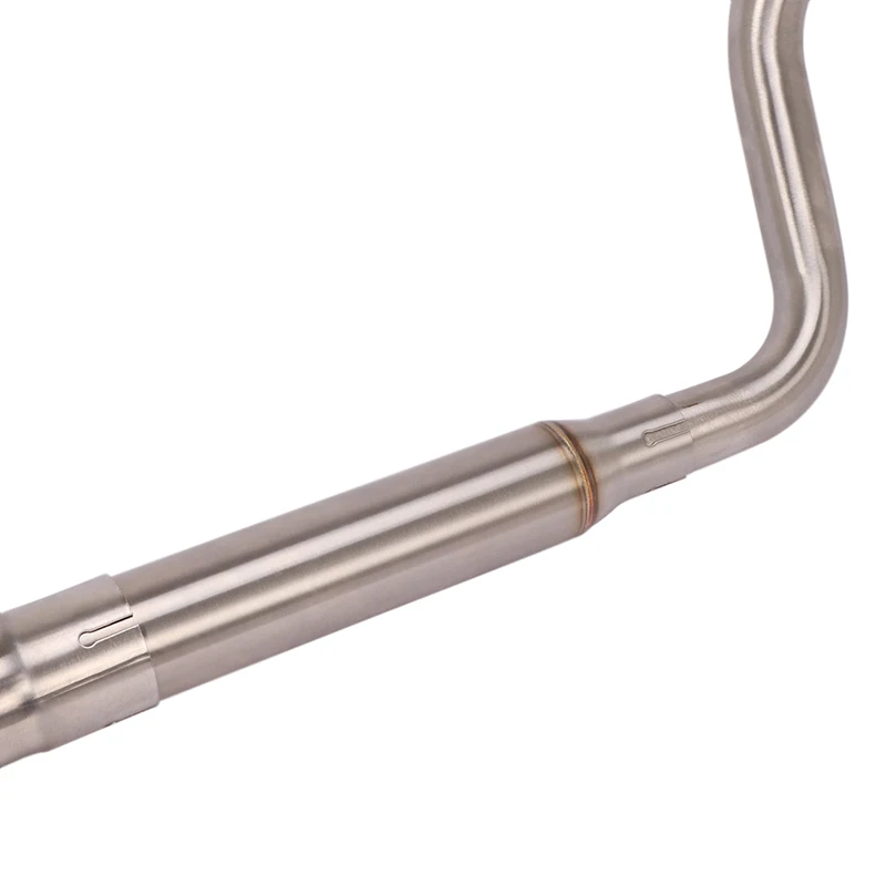 ل Zontes ZT310R 310T 310X 2018-2020 نظام عادم الدراجة النارية الهروب تعديل الجبهة وصلة الأنابيب ربط 51 مللي متر الخمار