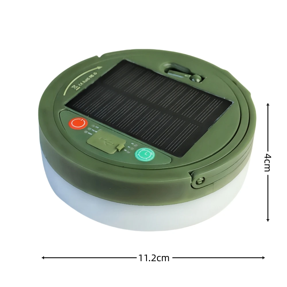 Solar Camping String Lights Waterproof Camping Lights with 8 Lighting Modes Rechargeable Outdoor Camp Lamp Portable Tent Lantern