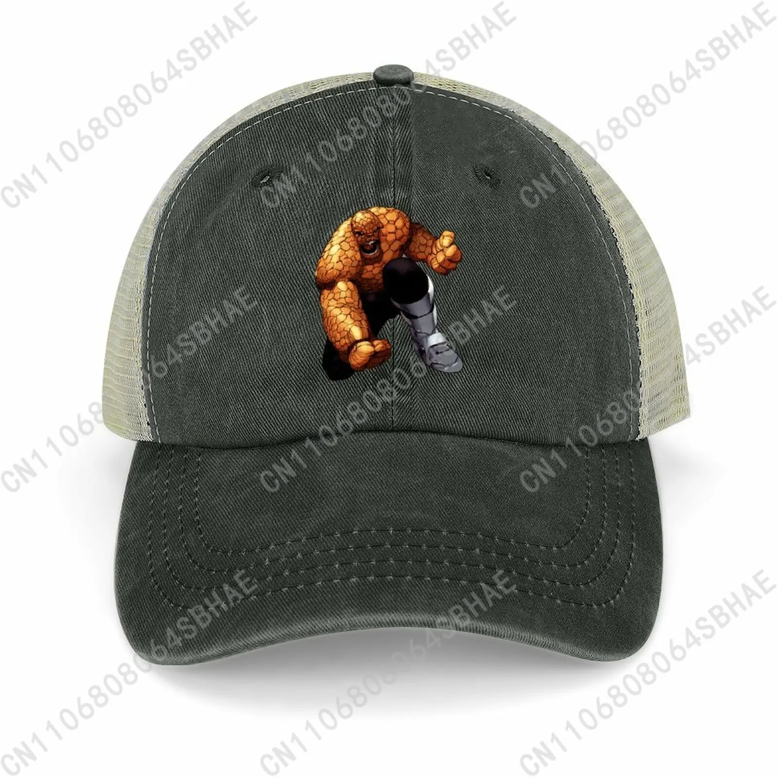 

Marvel Things Mesh Cowboy Hat Hollow Ventilated Summer Cap Men Women Outdoor Sun Hat Adjustable Strap Custom Cosplay