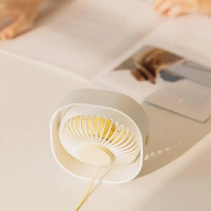 L8RE Маленький настольный вентилятор Персональный тихий охлаждающий вентилятор Домашний USB перезаряжаемый настольный