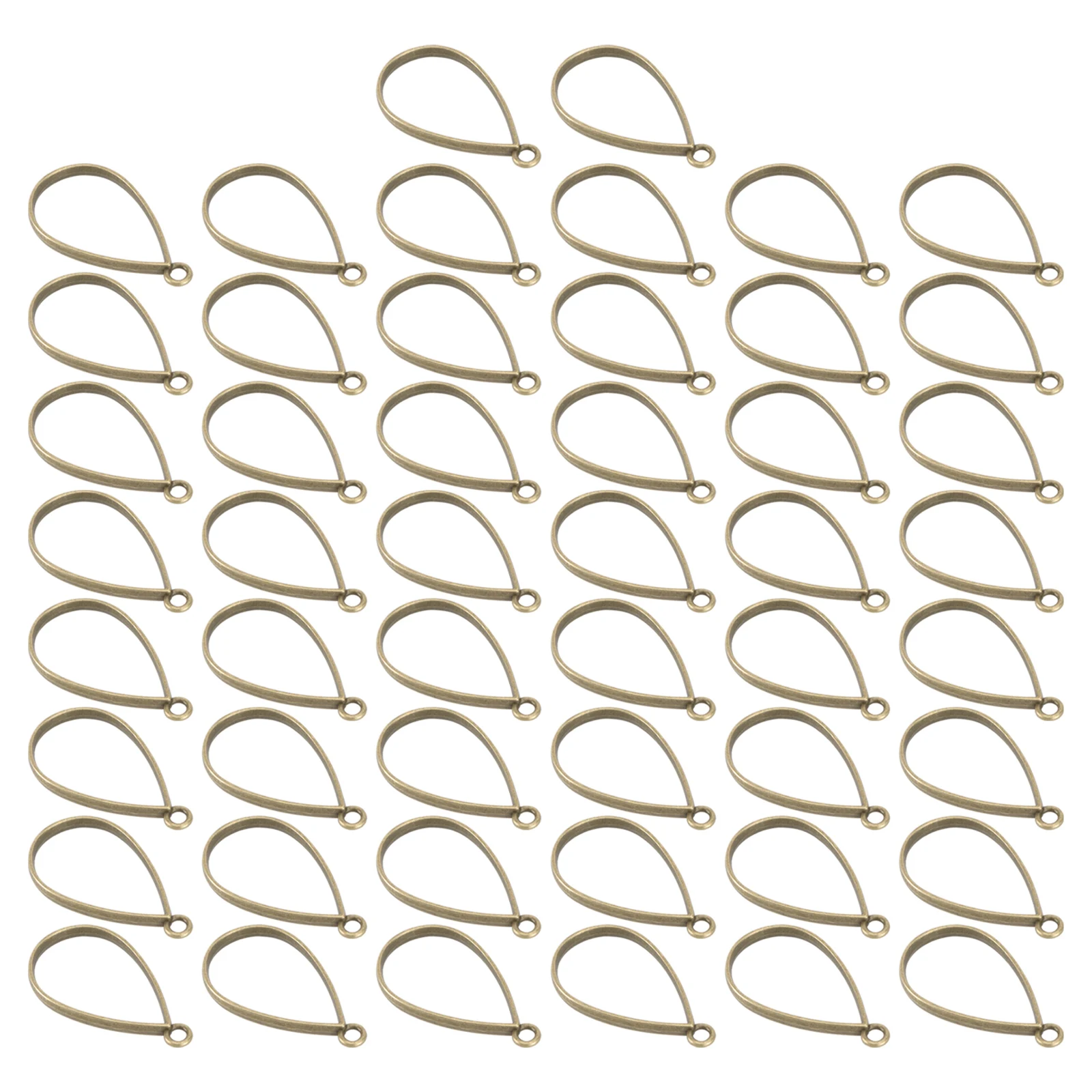 

50pcs Jewelry Accessories Diy Parts Creative Charms Waterdrop Pendant Components For Necklace Bracelet Earrings Crafts Hanging