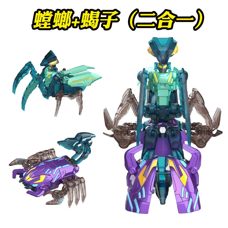 Brinquedo infantil robô transformável liga transformável inseto mecha robô híbrido escorpião aranha brinquedo animal