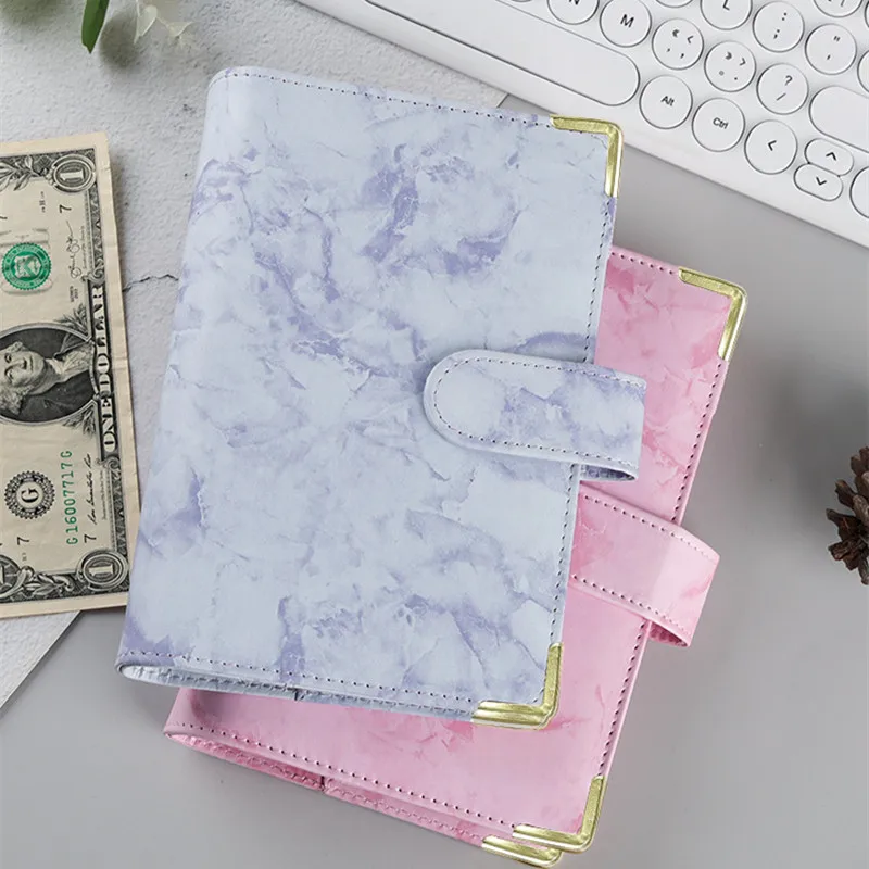 

2023 A6 PU Leather Notebook Binder and 12 Transparent Cash Money Envelopes System Budget Planning Program Organizer 3 Labels