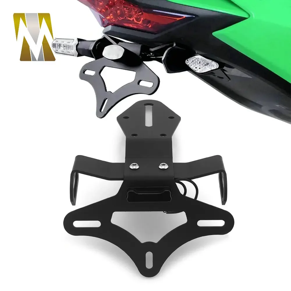 

2025 LED Lamp License Plate Frame Holder Bracket Tail Tidy Fender Eliminator For KAWASAKI ZX10R ZX10RR ZX 10R ZX 10RR 2017-2024