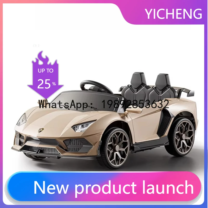 

Children's Electric Car Four-Wheel Vehicle, Suitable for Boys and Girls, Baby Kids Remote Control Toy Four-Wheel Drive Car