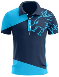Men's Polo Shirt Golf Shirt Button Up Breathable Quick Dry Moisture Wicking Short Sleeve Mans Clothes Summer Tennis Sportswear