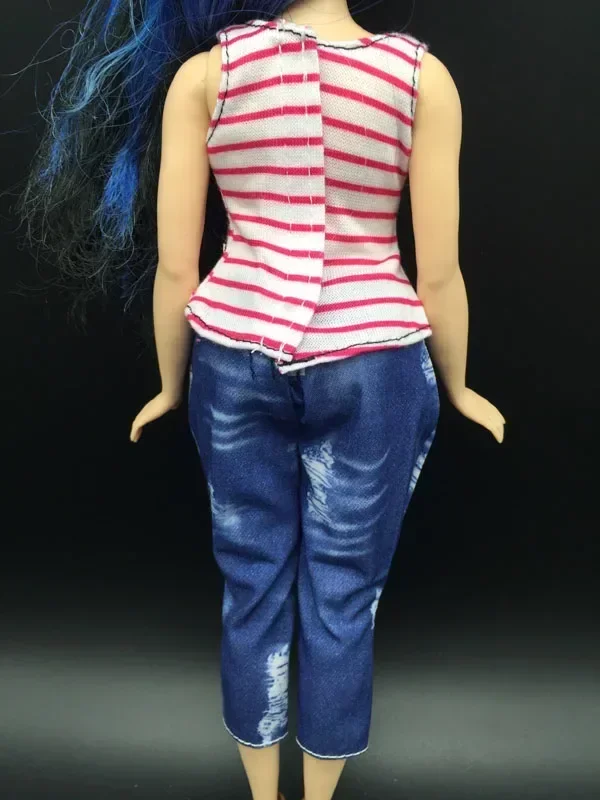 doll clothes vest and jeans pants for curvy BB dolls BBI913