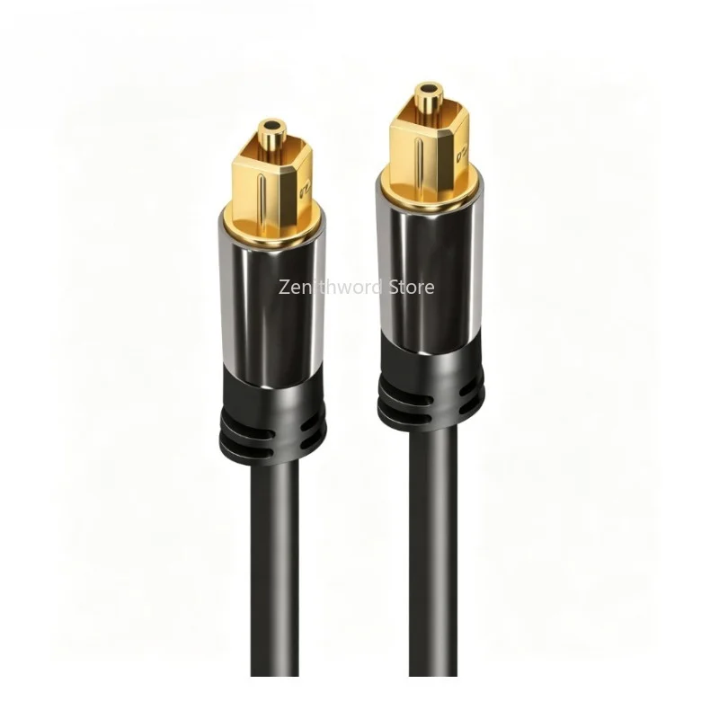 Cavo audio digitale ottico Toslink, cavo in fibra ottica SPDIF, 1,5 m, connettore maschio-maschio, per soundbar, TV, amplificatore, PS5, Xbox, lettore Blu-ray, supporta audio surround 7.1 DTS.