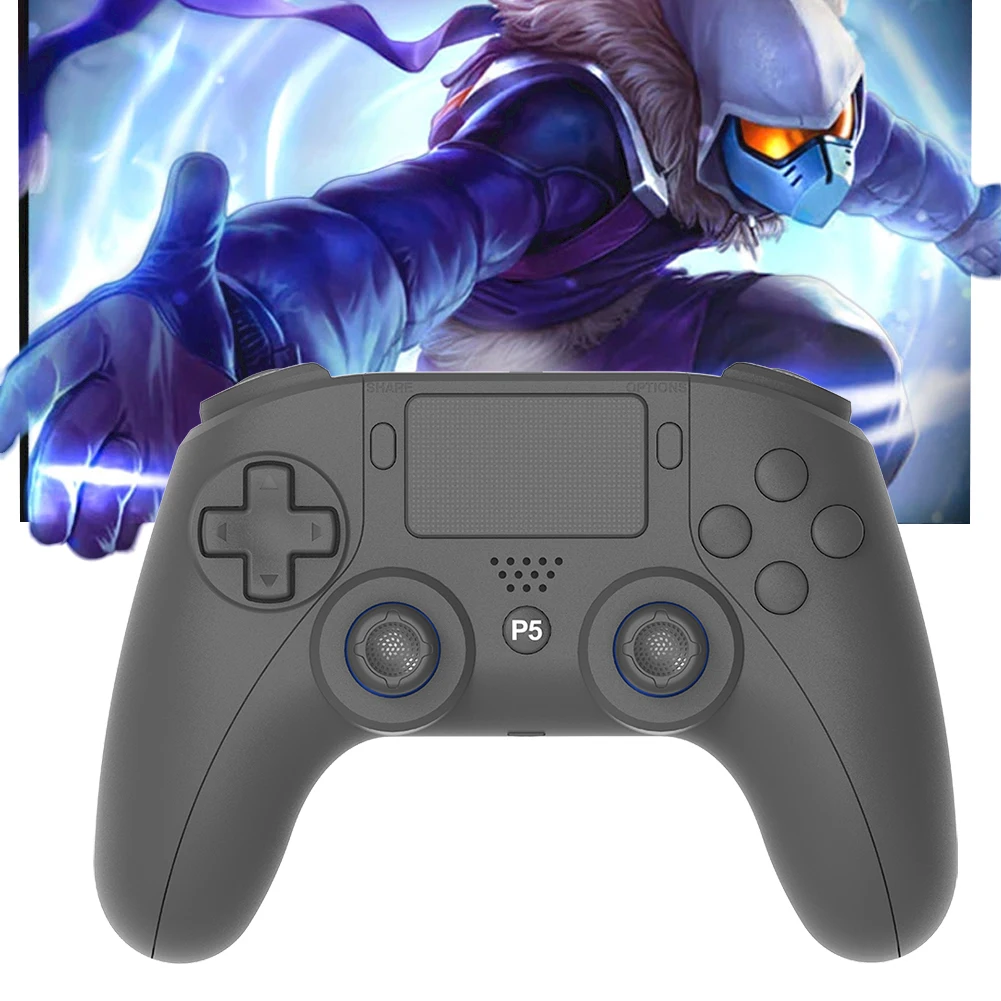 Wireless Gamepad Dual Vibration/6 Axis Gyro/Turbo Bluetooth-Compatible 4.0 Game Gamepad Programming Button for PS5 PS5 Slim PC