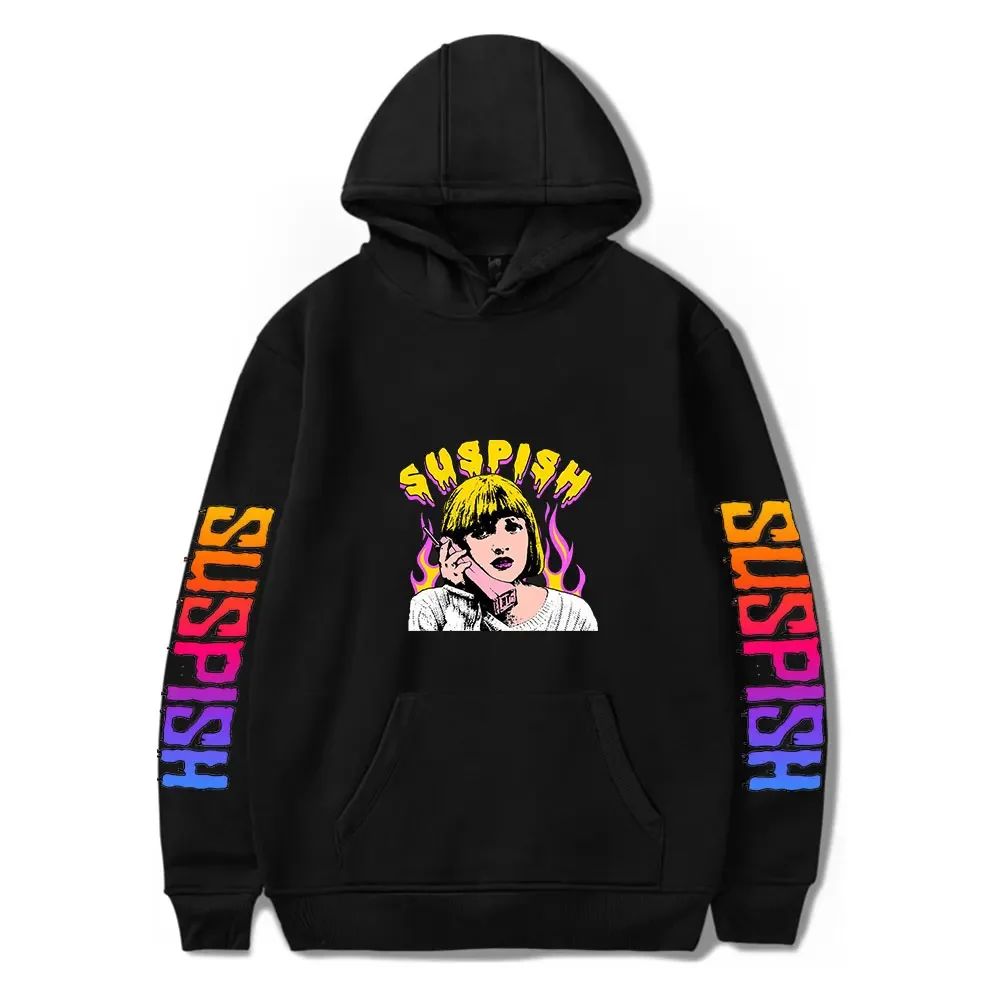 Bailey Sarian Suspish Funny Hoodie Hip Hop Graphic Sweatshirt Poleron Hombre Streetwear Harajuku Tracksuit Oversized Clothes