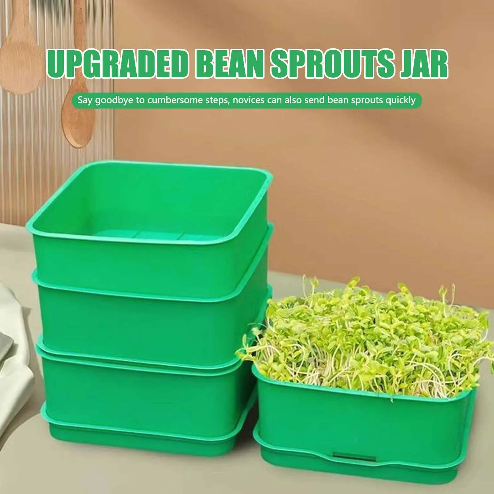 Seed Sprout Tray Pea Bean Wheat Cat Grass Seedling Sprouts Hydroponic tray Planting Dishes Growing Vegetables Nursery Pots