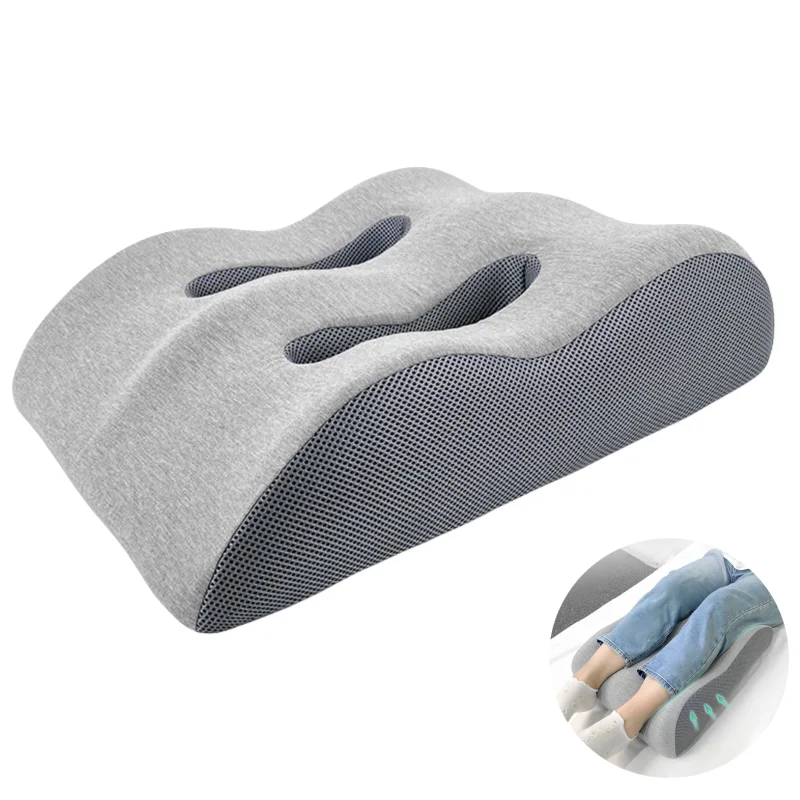 Ergonomic Memory Foam Leg Foot Raiser Pillow Support Cushion Foot Stress Relief Cushion Massage Support Body Pillow For Pregnant