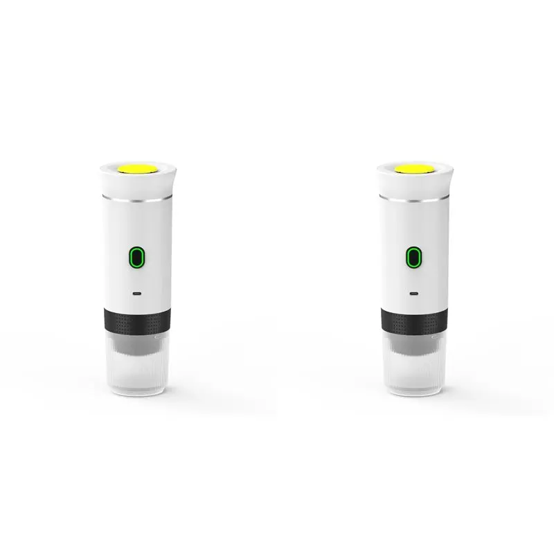 ABUN-2X 3 In 1 Mini Wireless Electric Portable Espresso Coffee Machine For Car & Home Camping Capsule Coffee Maker White