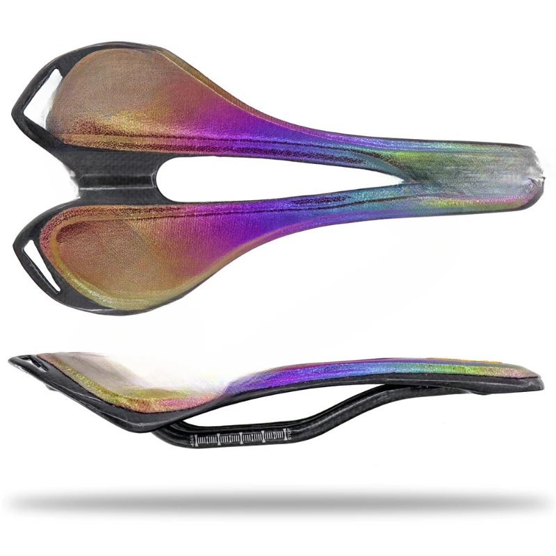 Colorful carbon fiber saddle for mountain bikes on highways  colorful seat cushions for cycling high-quality