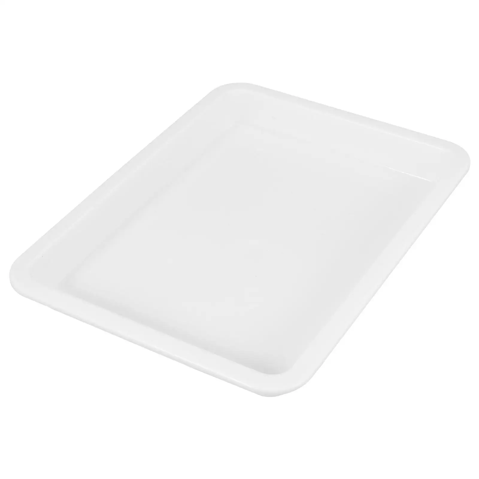 Chemical Experimental Tray Laboratory Storage Plate White Plastic Square Multi-functional Leak Proof Acid Alkali Resistant