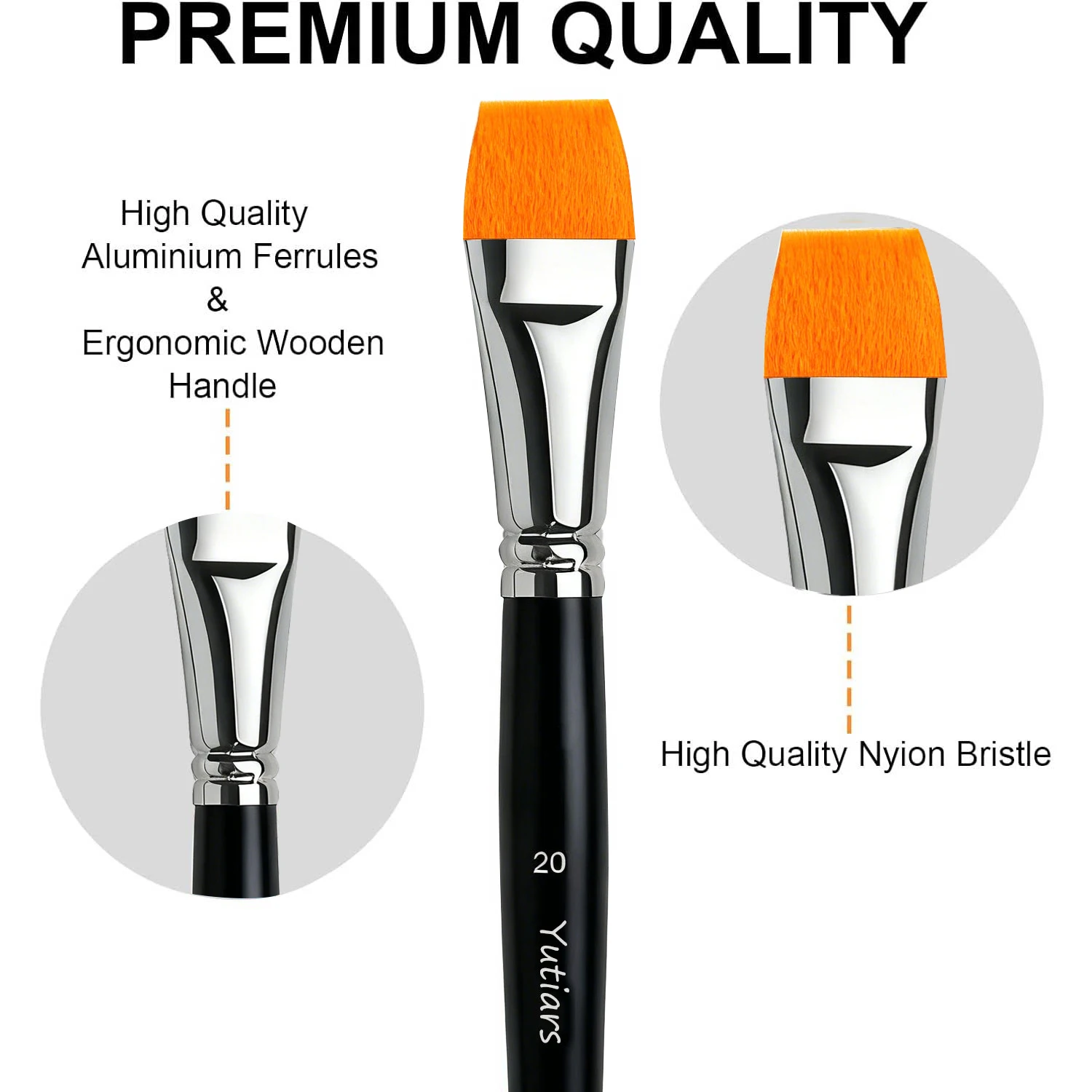 6 pcs Face Paint Brush Set Professional Quality Brush For Face Painting Watercolor Acrylic Oil Painting Nail Art