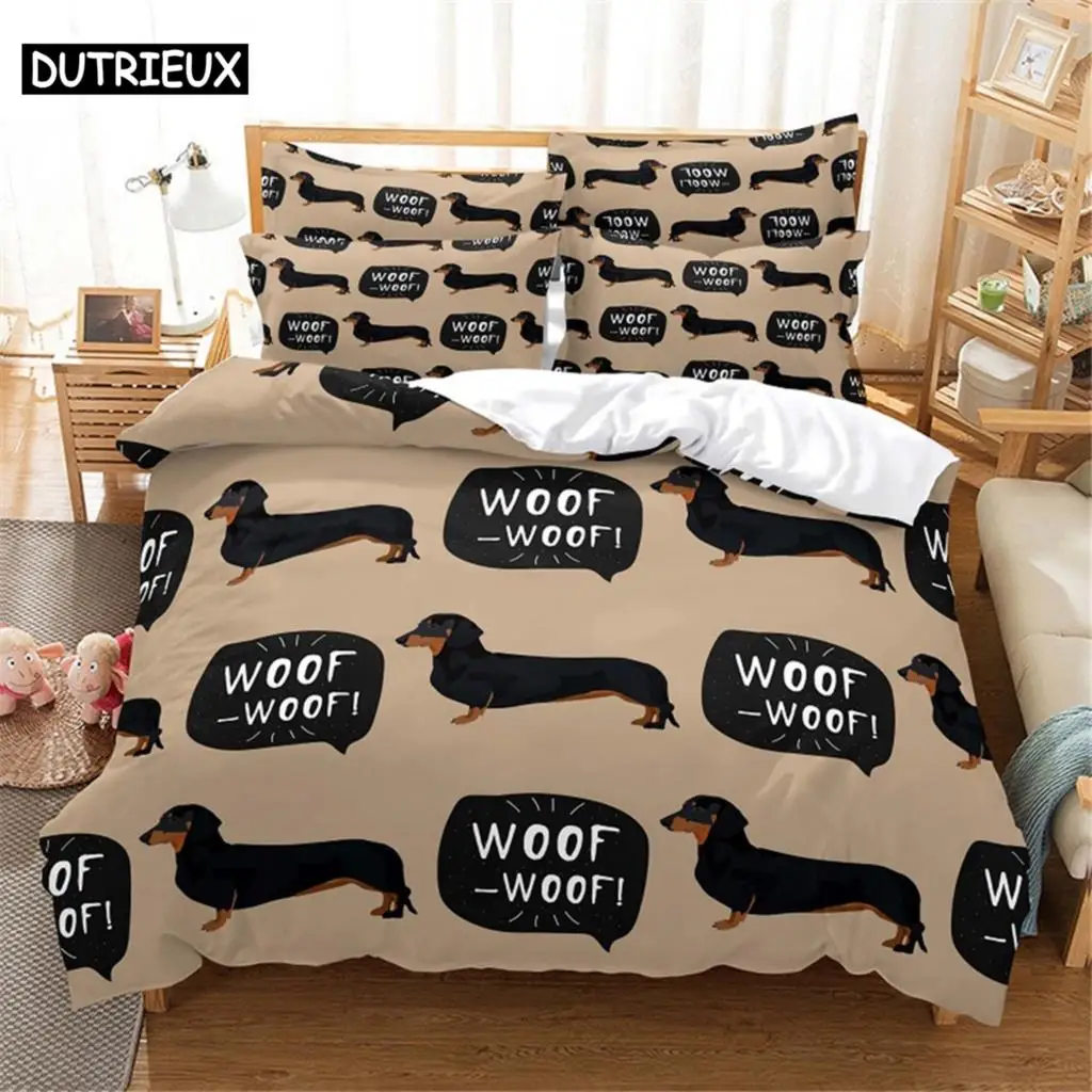 

3D Woof Bedding Set Queen Bedding Duvet Cover Set Bedding Set Bed Cover Cotton Queen Bedroom Bed Cover Set Bed Set Bedding