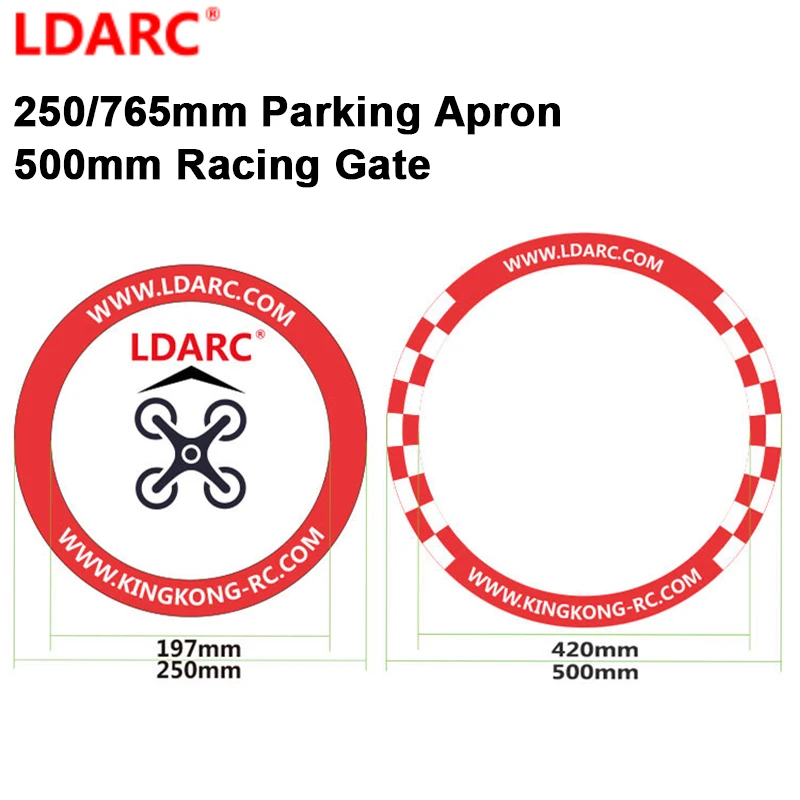 LDARC  250mm  765mm Foldable Landing Pad and 500mm Arc Air Gate for FPV Quadcopter Drones Practise Take off and Landing